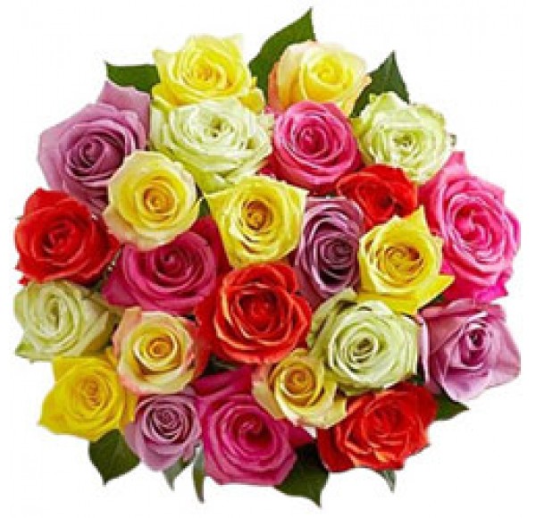 Artful Love Expression Mixed Roses Arrangement